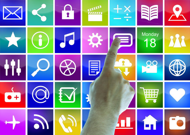 屏幕上的应用图标图片下载