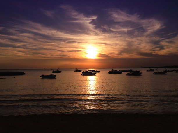 海滩上的日落图片下载