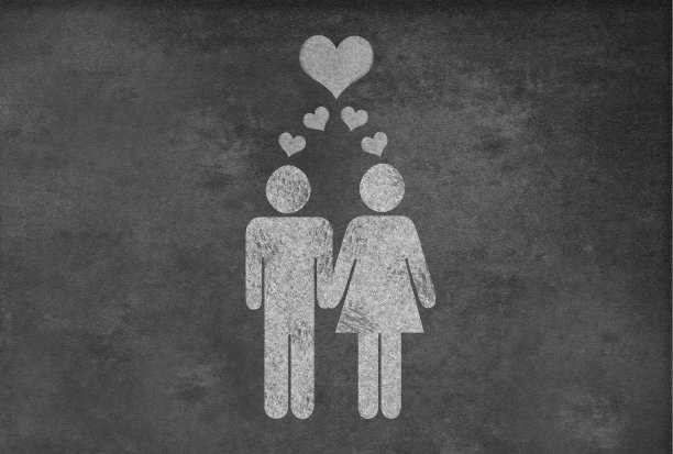 黑板上的恋人图片下载