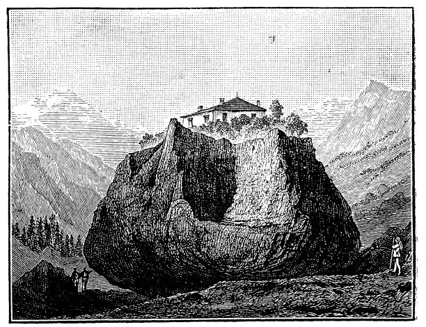 money的古怪巨石的古董插图图片下载