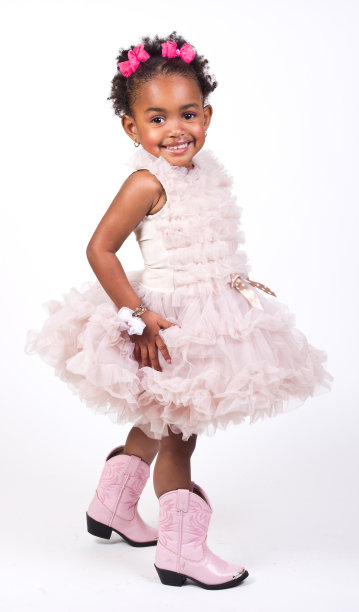 漂亮的粉红女牛仔图片下载