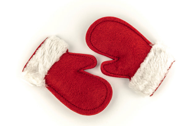 圣诞老人的孩子手套图片下载