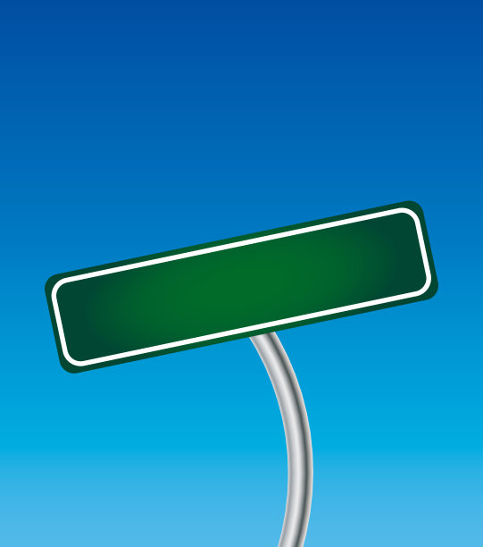 空的美国街道城市标志图片下载