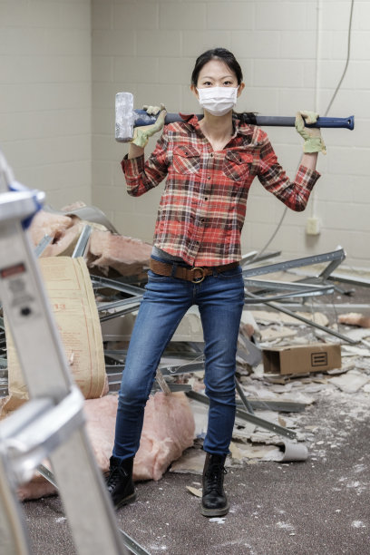 女性的建筑工人图片下载