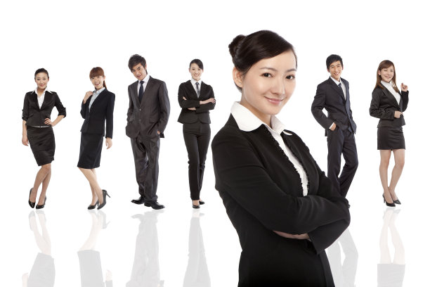 塑造专业自信的业务团队图片下载