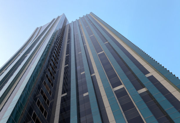 低视角摩天大楼图片下载