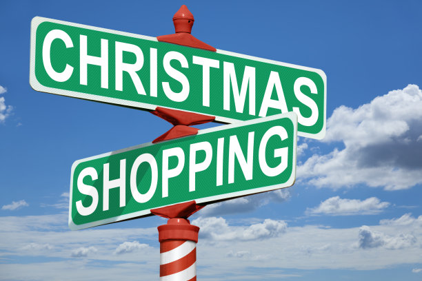 圣诞购物街标志图片下载