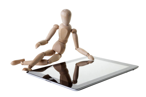 人的形象与平板电脑图片下载