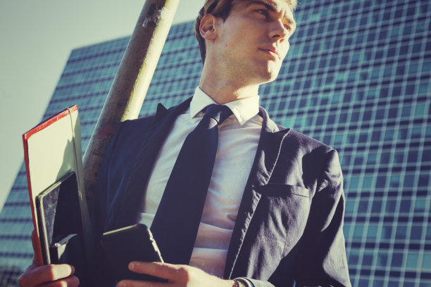 商业区的商人图片下载