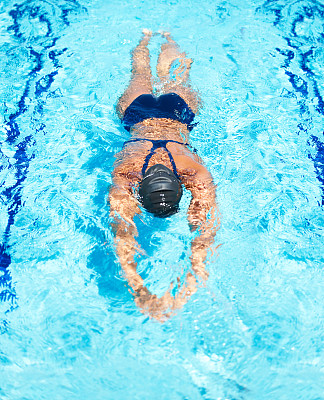 在水中优雅地滑行图片下载