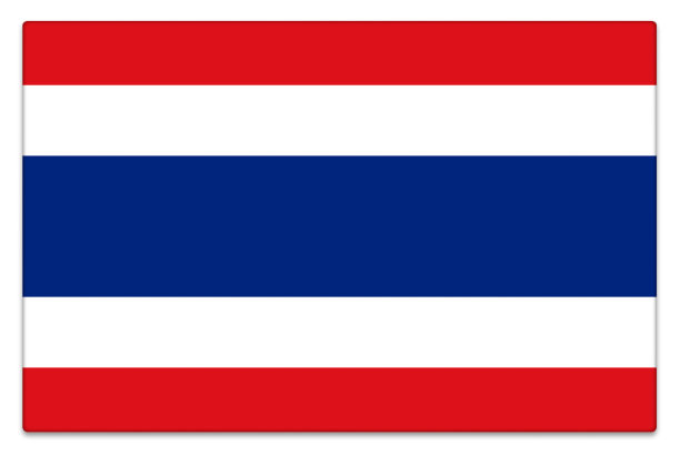 光泽泰国国旗上的白色图片下载