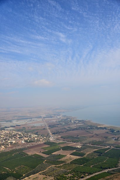 从以色列的亚伯山看加利利海图片下载