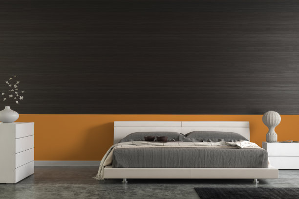 带装饰的现代卧室图片下载