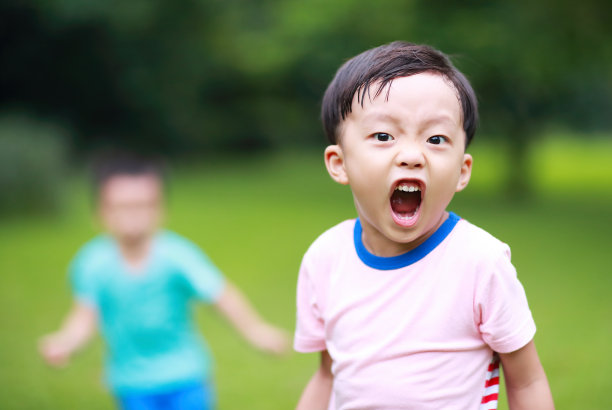 两个兄弟在公园里玩图片下载