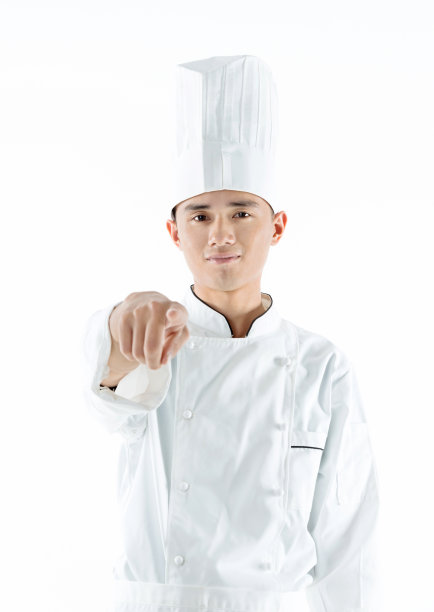 年轻的厨师在指手画脚图片下载