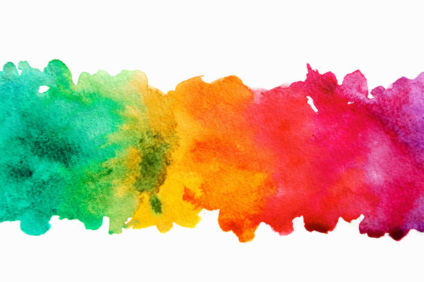 空白抽象的光水彩背景孤立在白色素材图片