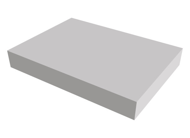 带反射的白色背景上的空白灰色盒子图片下载