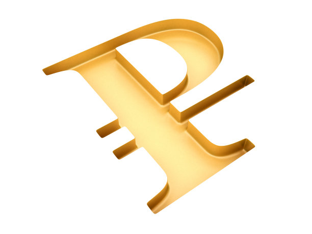 挖空卢布标志图片下载