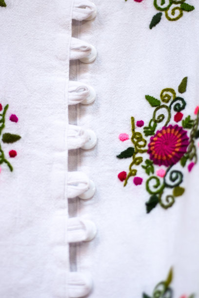 彩色复古绣花墨西哥衬衫图片下载