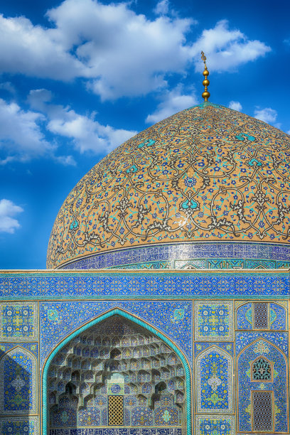 伊朗伊斯法罕的Sheikh Lotfollah清真寺图片下载