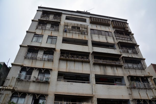 中国台湾北部野柳村的住宅楼图片下载