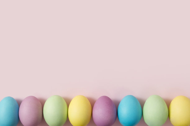 彩色复活节彩蛋素材图片