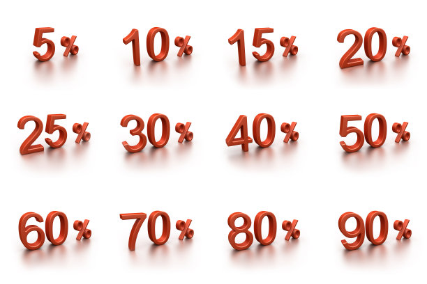 3D折扣收集(白色单独显示)图片下载