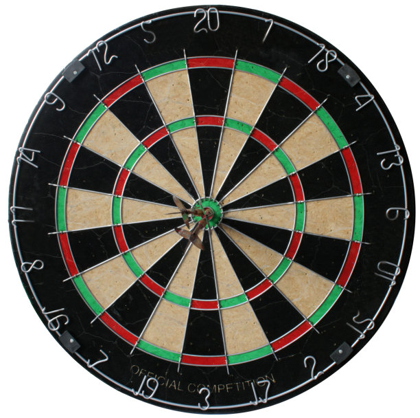 飞镖板孤立在白色图片下载