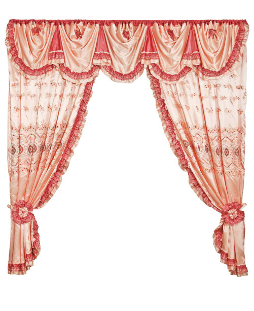 红色的窗帘图片下载