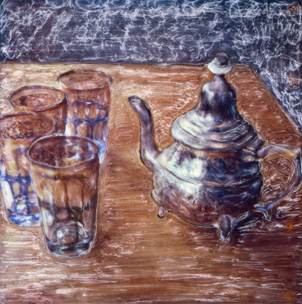 茶壶和杯子图片下载