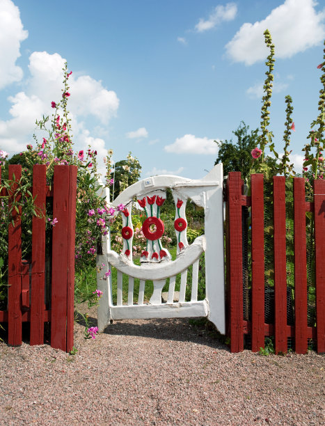 白色的木质门图片下载