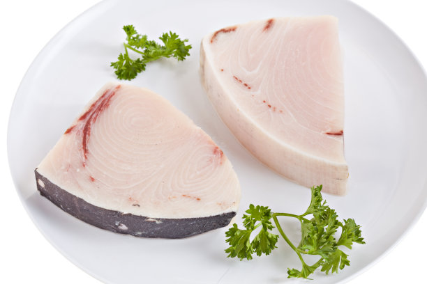 一盘生比目鱼牛排图片下载