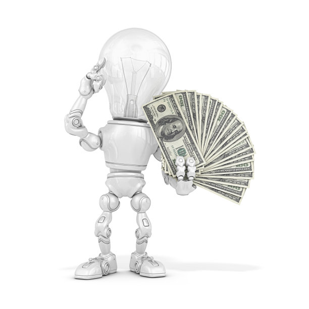 灯泡的机器人图片下载