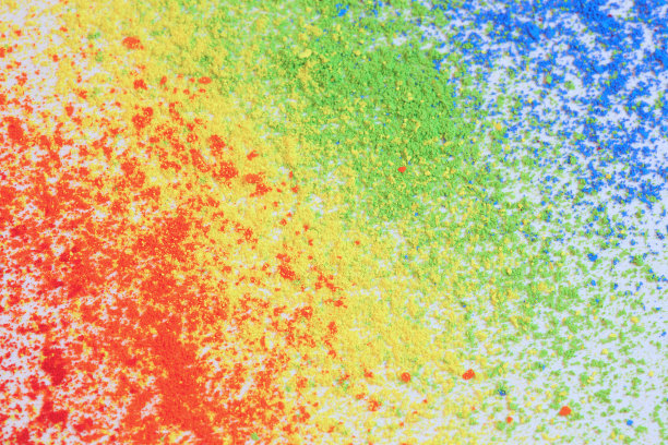 宏粉粉笔在彩虹颜色图片下载