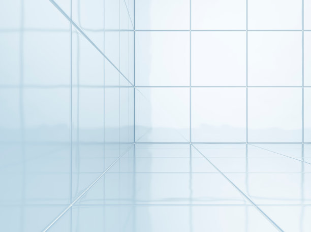 浴室墙壁用干净的白色瓷砖。图片下载