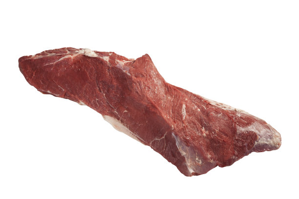 牛肉孤立在白色与路径图片下载