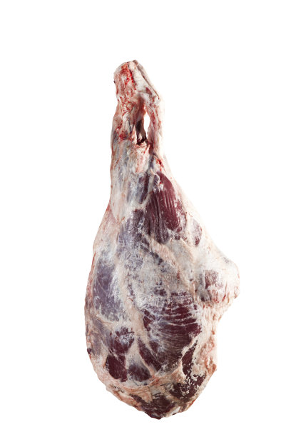 牛肉孤立在白色与路径图片下载