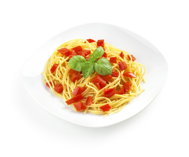 意大利面:加番茄的意大利面图片下载
