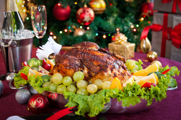 圣诞节火鸡大餐图片下载