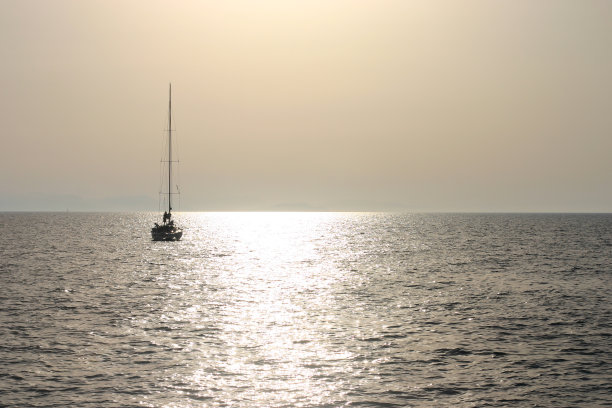 在海上日落图片下载