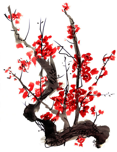 梅花画图片下载