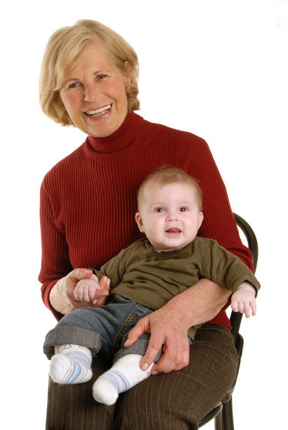 快乐的祖母和孙子图片下载