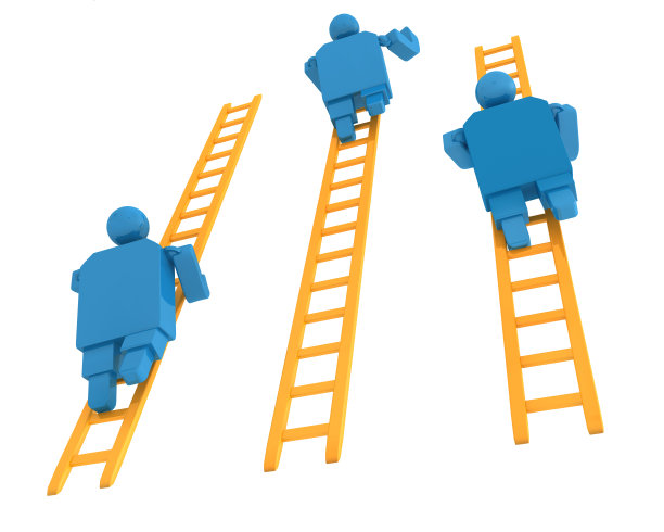 3D楼梯与男人图片下载