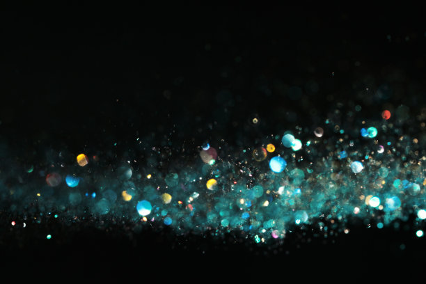 青绿色的灯光图片下载