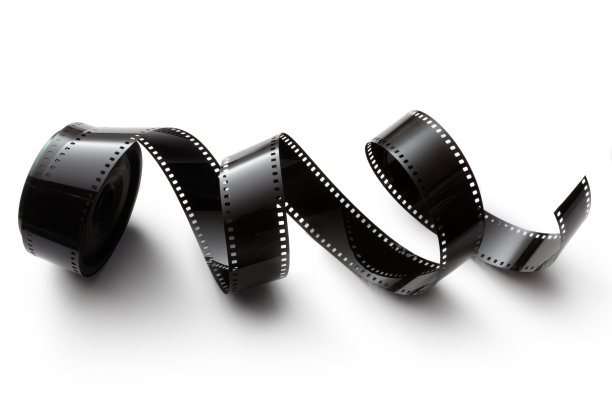 对象:电影孤立的白色背景图片下载