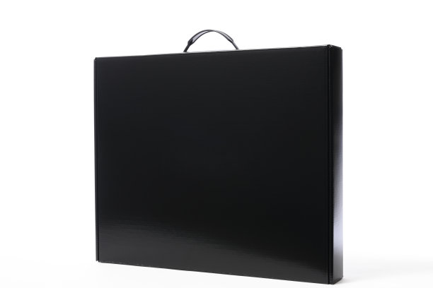 带有白色背景手柄的空白黑盒图片下载