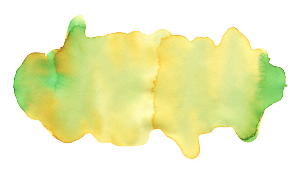 黄绿色水彩油漆纹理图片下载