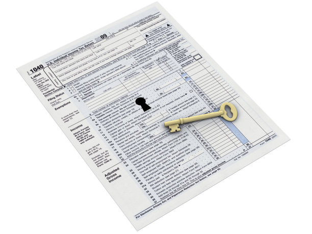 解锁1040所得税表格图片下载