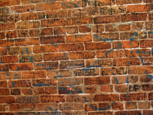 砖墙涂鸦图片下载