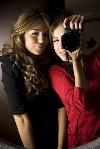 摄影师和她的模特图片下载